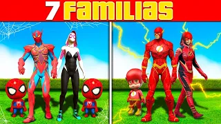 ENTRANDO PARA +7 FAMÍLIAS GIGANTESCAS DE SUPER HEROIS NO GTA 5!!! (O FILME)