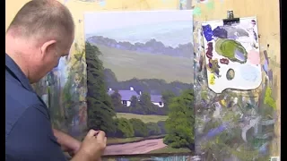 Learn To Paint TV E17 "Painting A Welsh Farmhouse" Landscape Painting in Acrylics For Beginners.