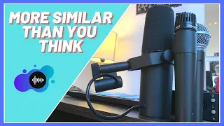 Shure SM57 vs SM58 vs SM7B - Honestly more similar than you want them to be.