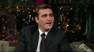Joaquin Phoenix on Letterman