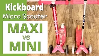 Micro Scooter Comparison | Maxi vs. Mini