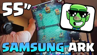 I played CR on a SAMSUNG ARK 55" MONITOR