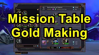 How I use the Mission Table - Gold Making - World of Warcraft Shadowlands
