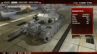 Blue Steel Earthshaker 75% Commander XP Bonus Tanks for FREE XP - World of Tanks console