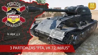 Leopard PTA, VK 72.01 y Maus (Edgar_g_q) World of Tank Blitz Gameplay