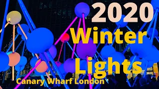 2020 Winter Lights Canary Wharf London