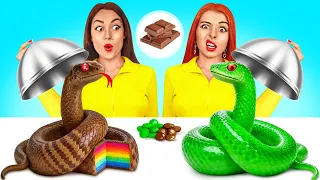 Desafío de Comida | Concurso de Chocolate vs Comida Real por RATATA POWER