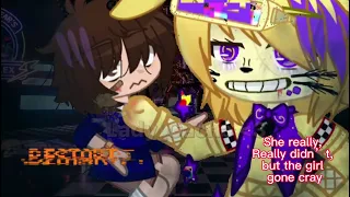 She really didn’t wanna make it messy. | meme | ft.Burntrap/glitchtrap,vanny,gregory and glam freddy