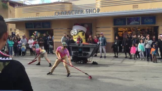 Street Dancers Pose as Universal Studios Janitors and Blow Everyone Away