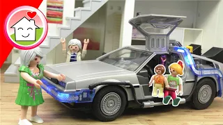 Playmobil Film Familie Hauser in der Zukunft - DeLorean Back to Future Video für Kinder