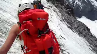 Crossing the Grand Couloir - French Alps (1.07.09)