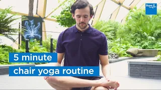 5 minute chair yoga routine