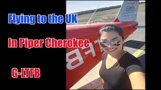 Flying from Spain to the UK in Piper Cherokee G-LTFB with Liv with www.hour-building.com