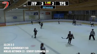 Juraj Slafkovsky 14th goal in season TPS U18 (Jr. B SM-sarja) 19/20