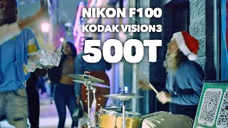 35mm Night Street Photography With The Nikon F100 & Kodak Vision3  500T