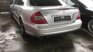 W211 E63 AMG Straight PIPE Brutal Sound ! M156 6.3