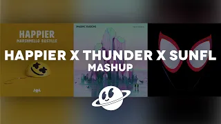 HAPPIER x THUNDER x SUNFLOWER [Mashup] - Marshmello, Imagine Dragons, Post Malone & More!