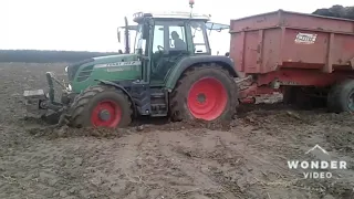 Wywóz obornika 2018 Wtopa Fendt 309 vario!