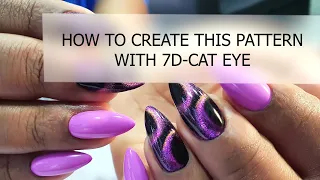 How to create a pattern with 7D Cat Eye Gel