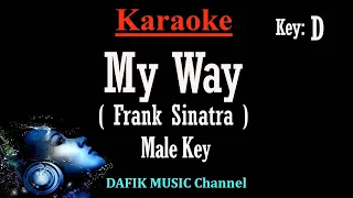 My Way (karaoke) Frank Sinatra Male key D /Nada Pria / Cowok