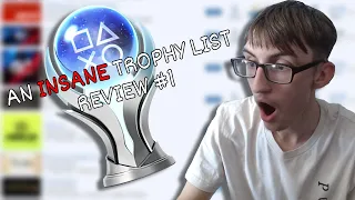 We Reviewed An INSANE Trophy list | Trophy List Reviews #1