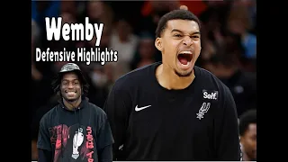 Victor Wembanyama Reaction Defensive Player of the Year Candidate Highlights + Legendary Moment