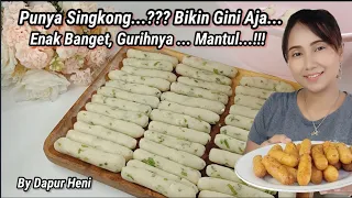 Bosen Singkong Cuma Di Goreng aja.. !!! Dibikin Cemilan Gini aja. Enak Banget