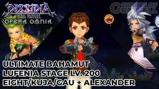 Dissidia Final Fantasy: Opera Omnia - Ultimate Bahamut - Lufenia Stage (Eight/Kuja/Gau, Alexander)