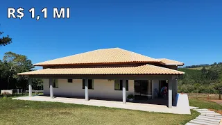 CHÁCARA CASA NOVA COM SUÍTE MOBILIADA R$ 1,1 Mi-Código:1944