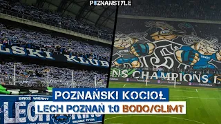Extremely loud Lech Poznan fans during Conference League match against Bodo (23.02.2023)