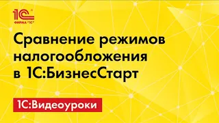 Сравнение режимов налогообложения в 1С:БизнесСтарт