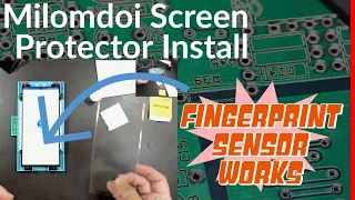 Milomdoi Glass Screen Protector Install on S23 Ultra - The Fingerprint Sensor Works!