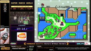 Super Mario World en 1:09:10 (All Castles & Forts, Small Only) [SGDQ18]