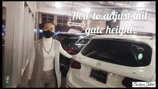 How to adjust the tailgate height on your Mercedes-Benz