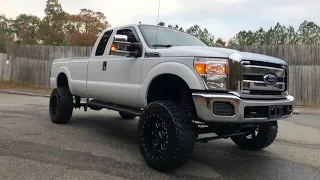 2012 Ford F-250 4X4 Lifted 6 Inch Suspension Lift Low Mileage Pick Up Truck For Sale! - Walk Around
