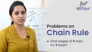 Aptitude Made Easy – Problems on Chain rule Full Series, Learn maths #withme #StayHome | Find Wages