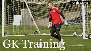 GK Training - Angle Shot ( Repositioning ) アメリカGK 練習