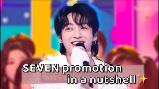 jungkook SEVEN promotion in a nutshell🐰✨