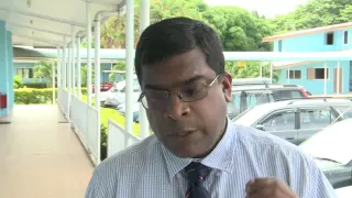 Fijian Minister of Education, Dr. Mahendra Reddy at Western School Heads Reform Awareness.