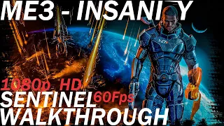 Mass Effect 3 [2020] - Insanity difficulty - Sentinel class - Walkthrough Longplay - Part 1