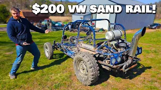 Found a RARE VW Sand Rail for $200! (IT Shoots FIRE!)