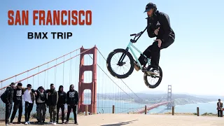 Riding BMX in San Francisco