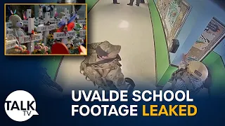 Footage of Uvalde police response to shooting leaked