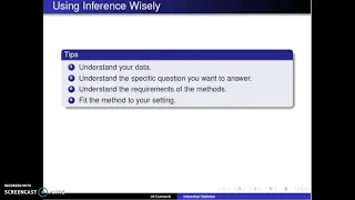 Overview of Inferential Statistics