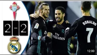 Celta Vigo vs Real Madrid 2-2 HIGHLIGHTS & GOALS RESUMEN & GOLES  La Liga 07012018 HD