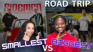 SIDEMEN ROAD TRIP WORLD'S SMALLEST VS BIGGEST CAR | RAE AND JAE