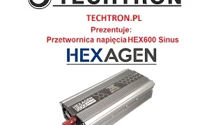 TECHTRON.PL Przedstawia: Przetwornica napięcia HEX600 Sinus