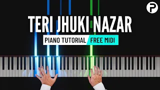 Teri Jhuki Nazar Piano Tutorial Instrumental | Murder 3 | Cover | Ringtone | Karaoke