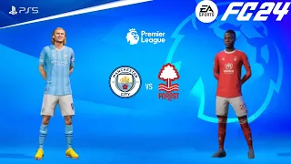 EA Sports FC 24 | Manchester City VS Nottingham Forest | Premier League Full Match 2023/24 | HD