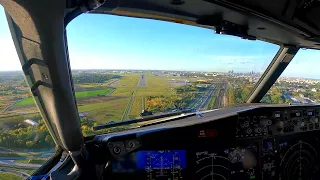 4K - Boeing 737 MAX lądowanie w Warszawie